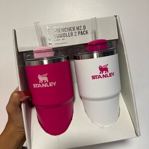 Stanley Pink and White Quencher Tumbler Set